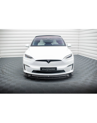 SPLITTER ANTERIORE V.1 Tesla Model X Mk1 Facelift (Cod. M-TE-MODELX-1F-FD1G+FD1RG)