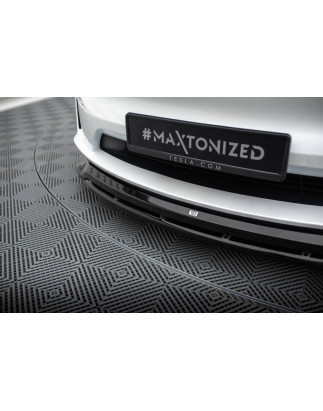 SPLITTER ANTERIORE V.1 Tesla Model X Mk1 Facelift (Cod. M-TE-MODELX-1F-FD1G+FD1RG)