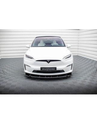 SPLITTER ANTERIORE V.2 Tesla Model X Mk1 Facelift (Cod. M-TE-MODELX-1F-FD2G)