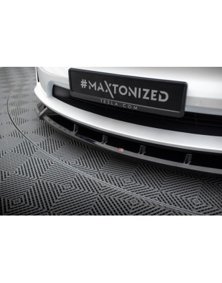 SPLITTER ANTERIORE V.2 Tesla Model X Mk1 Facelift (Cod. M-TE-MODELX-1F-FD2G)