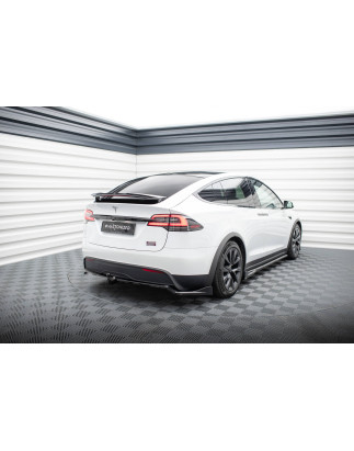 Splitter posteriore (con barre verticali) Tesla Model X Mk1 Facelift (Cod. M-TE-MODELX-1F-RD1G+RD2G)