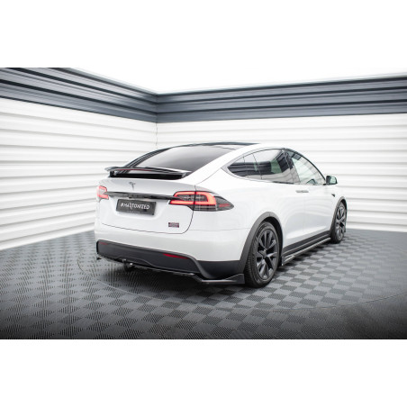 Splitter posteriore (con barre verticali) Tesla Model X Mk1 Facelift (Cod. M-TE-MODELX-1F-RD1G+RD2G)