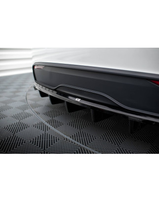 Splitter posteriore (con barre verticali) Tesla Model X Mk1 Facelift (Cod. M-TE-MODELX-1F-RD1G+RD2G)