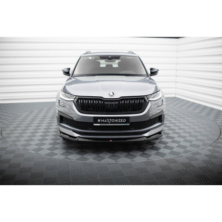 SPLITTER ANTERIORE V.1 Skoda Kodiaq Sportline Mk1 Facelift (Cod. M-SK-KO-1F-SL-FD1G)