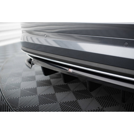 Splitter posteriore (con barre verticali) Skoda Kodiaq Sportline Mk1 / Mk1 Facelift (Cod. M-SK-KO-1F