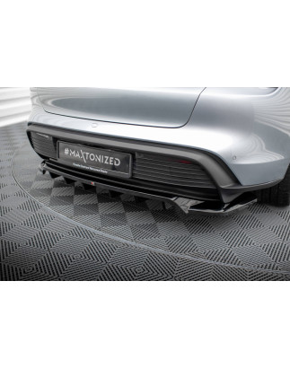 Splitter posteriore (con barre verticali) Porsche Taycan / Taycan 4 / Taycan 4S / Taycan GTS Mk1 (Co