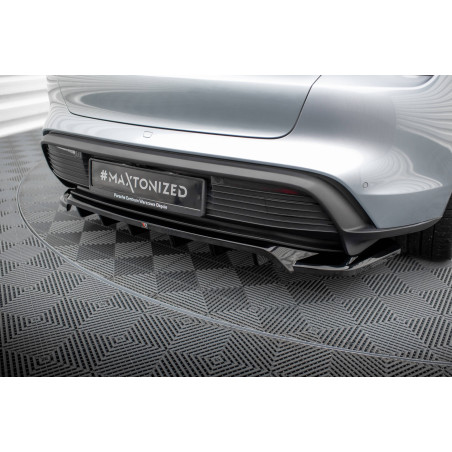 Splitter posteriore (con barre verticali) Porsche Taycan / Taycan 4 / Taycan 4S / Taycan GTS Mk1 (Co