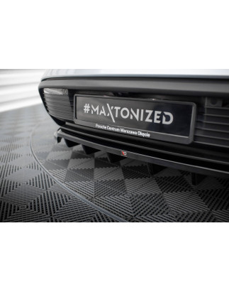 Splitter posteriore (con barre verticali) Porsche Taycan / Taycan 4 / Taycan 4S / Taycan GTS Mk1 (Co