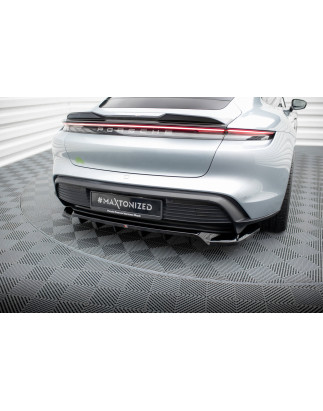 Splitter posteriore (con barre verticali) Porsche Taycan / Taycan 4 / Taycan 4S / Taycan GTS Mk1 (Co