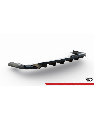 Splitter posteriore (con barre verticali) Porsche Taycan / Taycan 4 / Taycan 4S / Taycan GTS Mk1 (Co