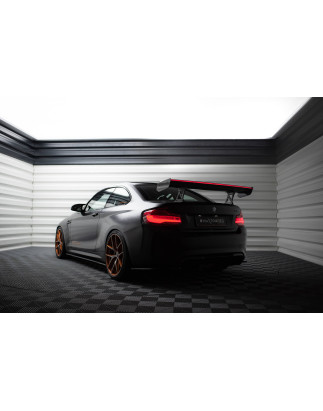 Spoiler in carbonio  + LED BMW M2 F87 / 2 M-Pack F22 (Cod. M-CF-BM-M2-F87-WING5-INT-245-P+LED)