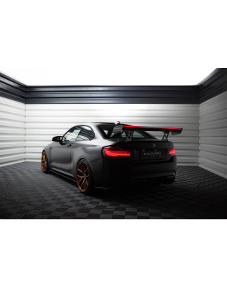 Spoiler in carbonio  + LED BMW M2 F87 / 2 M-Pack F22 (Cod. M-CF-BM-M2-F87-WING5-INT-245-P+LED)