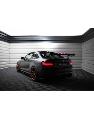 Spoiler in carbonio  + LED BMW M2 F87 / 2 M-Pack F22 (Cod. M-CF-BM-M2-F87-WING5-INT-245-P+LED)