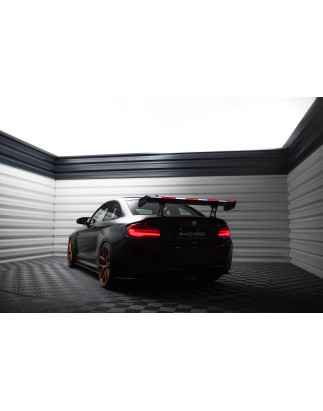 Spoiler in carbonio  + LED BMW M2 F87 / 2 M-Pack F22 (Cod. M-CF-BM-M2-F87-WING5-INT-245-P+LED)