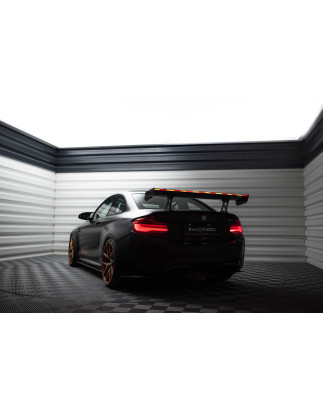 Spoiler in carbonio  + LED BMW M2 F87 / 2 M-Pack F22 (Cod. M-CF-BM-M2-F87-WING5-INT-245-P+LED)