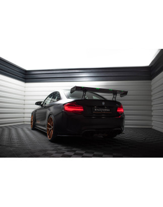 Spoiler in carbonio  + LED BMW M2 F87 / 2 M-Pack F22 (Cod. M-CF-BM-M2-F87-WING5-INT-245-P+LED)