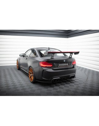 Spoiler in carbonio  + LED BMW M2 F87 / 2 M-Pack F22 (Cod. M-CF-BM-M2-F87-WING5-INT-245-P+LED)