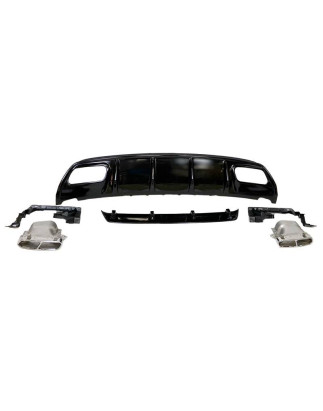 Diffusore Posteriore Mercedes W176 2012-2018 Look AMG A45 ABS (Cod. E-TCM0132)