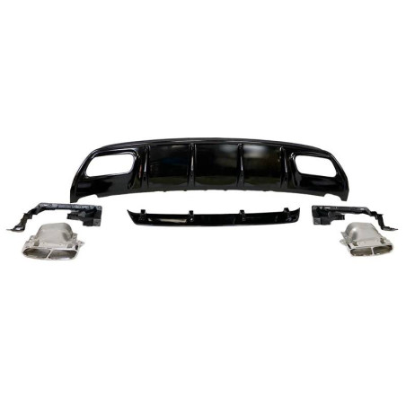 Diffusore Posteriore Mercedes W176 2012-2018 Look AMG A45 ABS (Cod. E-TCM0132)