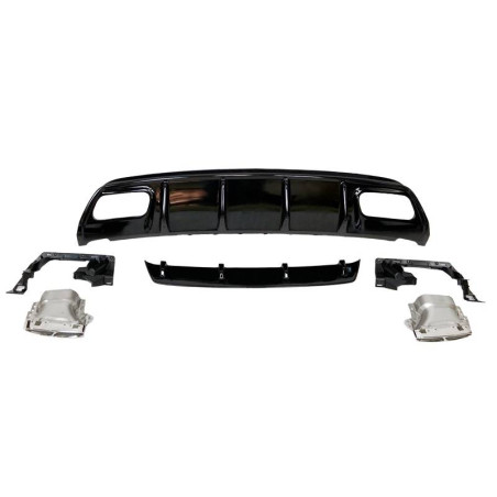Diffusore Posteriore Mercedes W176 2012-2018 Look AMG A45 ABS (Cod. E-TCM0132)