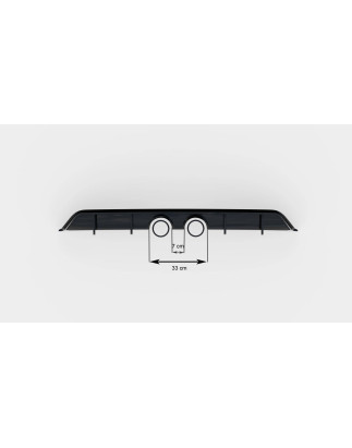 Sottoparaurti posteriore V.2 Volkswagen Scirocco Mk3 (R32 scarico) (Cod. M-VW-SC-3-RS2G+RS2RG)