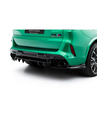 Splitter posteriore (con barre verticali) BMW X5 M F95 / F95 Facelift  (Cod. M-BM-X5M-F95F-RD1G+RD2G