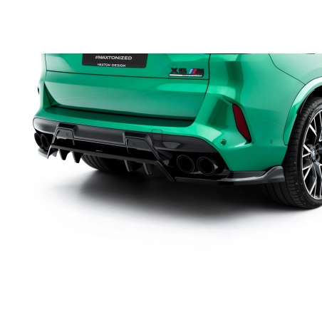 Splitter posteriore (con barre verticali) BMW X5 M F95 / F95 Facelift  (Cod. M-BM-X5M-F95F-RD1G+RD2G
