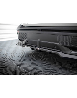 Splitter posteriore (con barre verticali) Peugeot 408 Mk1 (Cod. M-PE-408-1-RD1G+RD2G)