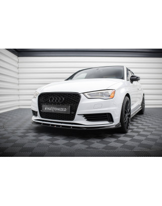 SPLITTER ANTERIORE V.1 Audi A3 berlina 8V (Cod. M-AU-A3-3-S-FD1G)