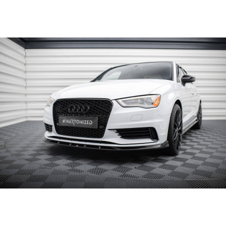 SPLITTER ANTERIORE V.1 Audi A3 berlina 8V (Cod. M-AU-A3-3-S-FD1G)