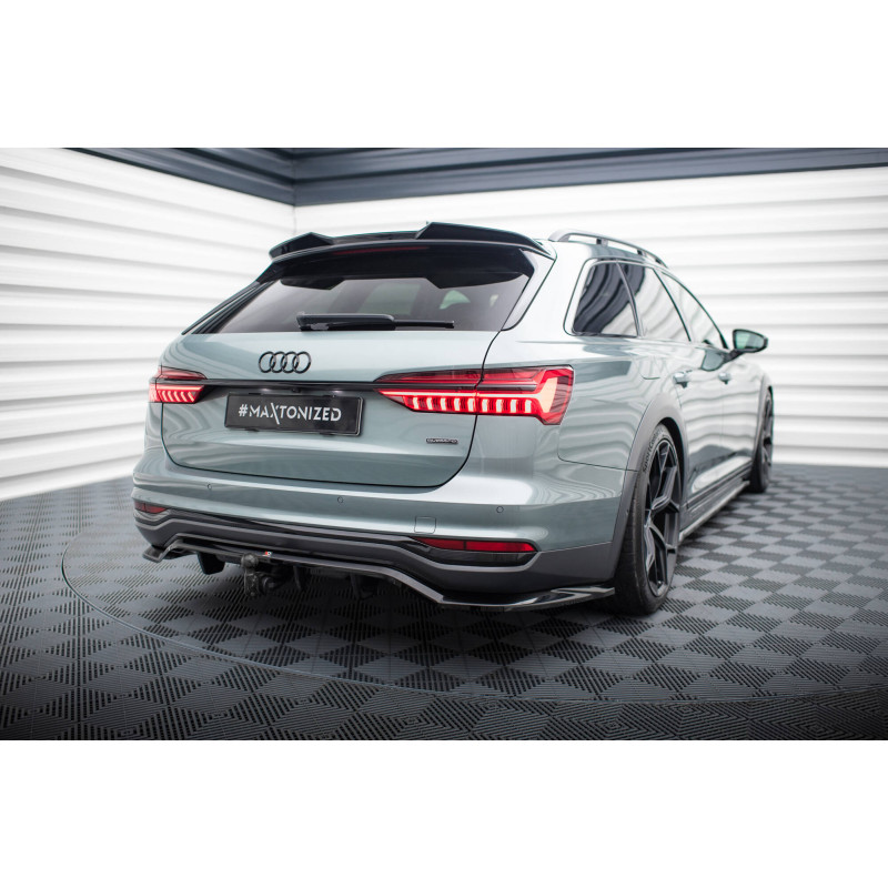 Splitter posteriore (con barre verticali) Audi A6 Allroad C8 (Cod. M-AU-A6-C8-AR-RD1G+RD2G)