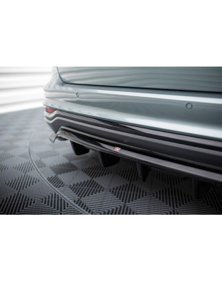 Splitter posteriore (con barre verticali) Audi A6 Allroad C8 (Cod. M-AU-A6-C8-AR-RD1G+RD2G)