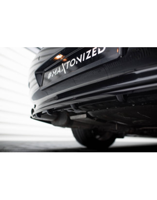 Splitter posteriore (con barre verticali) BMW 6 Coupe / Cabrio E63 / E64 (Cod. M-BM-6-63-RD1G+RD2G)