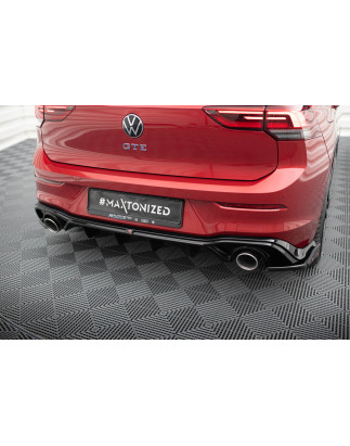 Sottoparaurti posteriore + scarico Ends Imitation Volkswagen Golf GTE / R-Line Mk8 / Mk8 Facelift (C