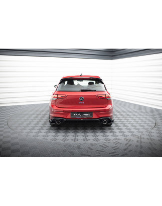 Sottoparaurti posteriore + scarico Ends Imitation Volkswagen Golf GTE / R-Line Mk8 / Mk8 Facelift (C
