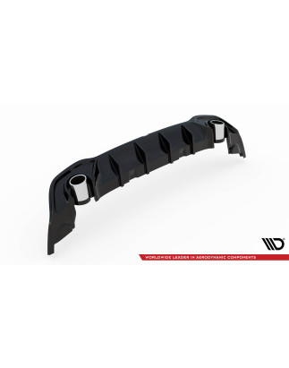Sottoparaurti posteriore + scarico Ends Imitation Volkswagen Golf GTE / R-Line Mk8 / Mk8 Facelift (C