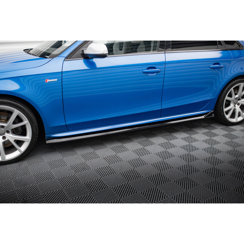 Diffusori minigonne V.4 Audi A4 / A4 S-Line / S4 B8  (Cod. M-AU-S4-B8-SD1G)