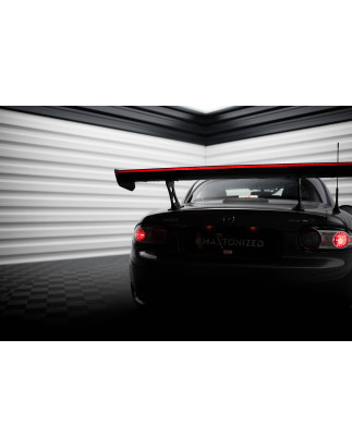 Carbon Spoiler + LED Mazda MX5 Hardtop NC(MK3) (Cod. M-CF-MA-MX5-3-WING5-245-P+LED)