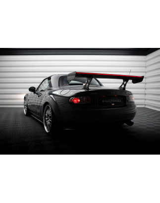 Carbon Spoiler + LED Mazda MX5 Hardtop NC(MK3) (Cod. M-CF-MA-MX5-3-WING5-245-P+LED)