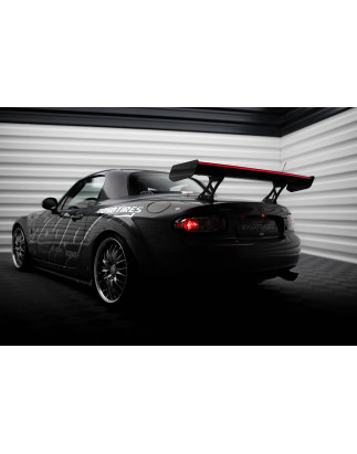Carbon Spoiler + LED Mazda MX5 Hardtop NC(MK3) (Cod. M-CF-MA-MX5-3-WING5-245-P+LED)