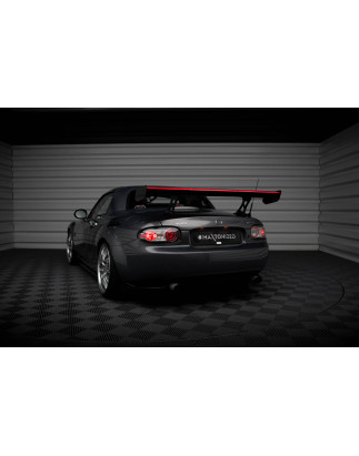 Carbon Spoiler + LED Mazda MX5 Hardtop NC(MK3) (Cod. M-CF-MA-MX5-3-WING5-245-P+LED)