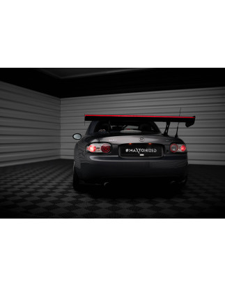 Carbon Spoiler + LED Mazda MX5 Hardtop NC(MK3) (Cod. M-CF-MA-MX5-3-WING5-245-P+LED)