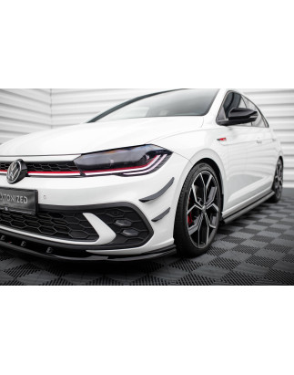 paraurti anteriore Wings (Canards) Volkswagen Polo GTI Mk6 Facelift (Cod. M-VW-PO-6F-GTI-CAN1)
