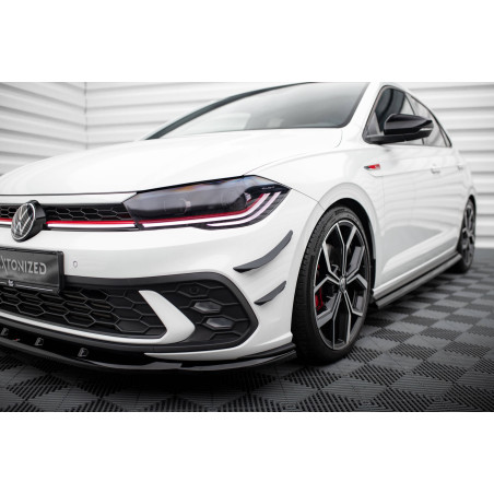 paraurti anteriore Wings (Canards) Volkswagen Polo GTI Mk6 Facelift (Cod. M-VW-PO-6F-GTI-CAN1)