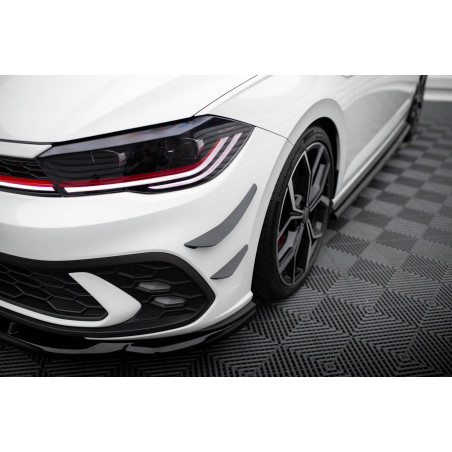 paraurti anteriore Wings (Canards) Volkswagen Polo GTI Mk6 Facelift (Cod. M-VW-PO-6F-GTI-CAN1)