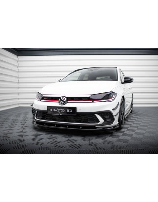 SPLITTER ANTERIORE V.1 Volkswagen Polo GTI Mk6 Facelift (Cod. M-VW-PO-6F-GTI-FD1G)