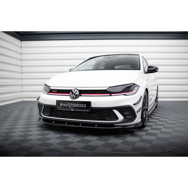 SPLITTER ANTERIORE V.1 Volkswagen Polo GTI Mk6 Facelift (Cod. M-VW-PO-6F-GTI-FD1G)