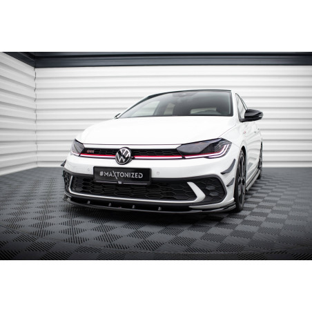 SPLITTER ANTERIORE V.1 Volkswagen Polo GTI Mk6 Facelift (Cod. M-VW-PO-6F-GTI-FD1G)