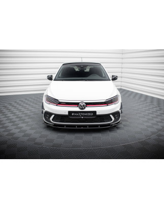 SPLITTER ANTERIORE V.1 Volkswagen Polo GTI Mk6 Facelift (Cod. M-VW-PO-6F-GTI-FD1G)