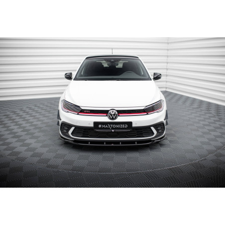 SPLITTER ANTERIORE V.1 Volkswagen Polo GTI Mk6 Facelift (Cod. M-VW-PO-6F-GTI-FD1G)